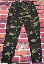 STEVE'S JEANS Stretch Camo Jogger Pants Medium NWT New Slim Fit 30x29 68 Retail