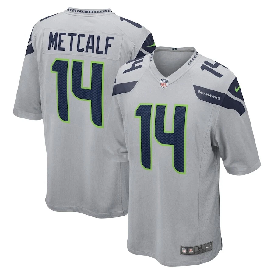 NFL Seattle Seahawks (DK Metcalf) Men's Game Football Jersey.