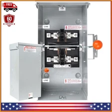 Generator Manual Transfer Safety Switch 100 Amp 120 / 240 Volt 24000W Outdoor