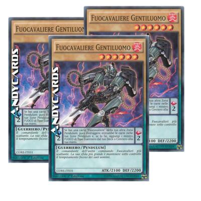 3x FIRE KNIGHT GENTLEMAN   (Igknight Gallant)   Municipality   CORE IT031   YUGIOH!