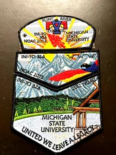 OA INI-TO LODGE 324 2012 NOAC FLINT RIVER COUNCIL THREE PIECE SET