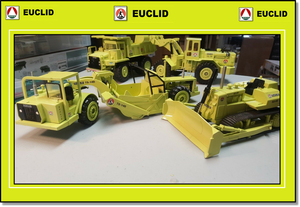 2 x EUCLID TEREX models (2) - 1 40 Conrad TS-14B Scraper & NZG 82-50 Bulldozer 2 x EUCLID TEREX models (2) - 1 40 Conrad TS-14B Scraper & NZG 82-50 Bulldozer