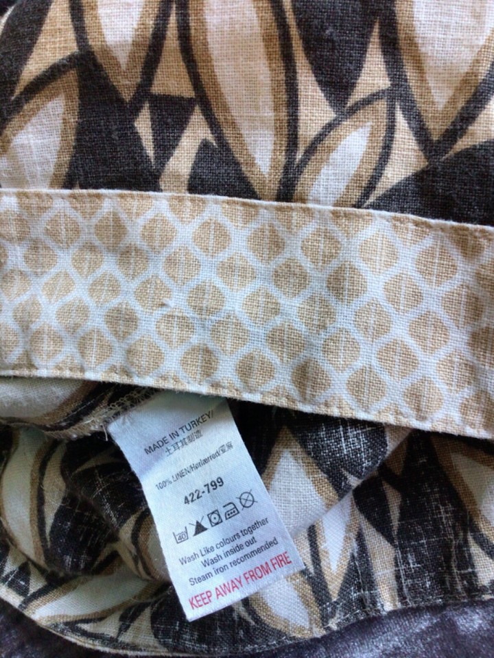 NEXT LADIES LINEN GEOMETRIC SUMMER TOP 12 eBay