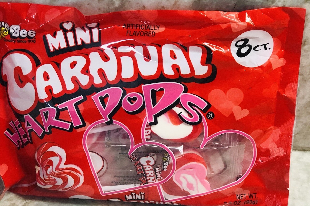 Bee-Valentine's Day 8 Ct Mini Carnival Heart Pops 3.3 Oz/03gm | eBay