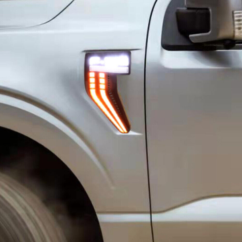 For 21-22 Ford F-150 F150 LED side vent fender day running light