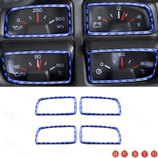 Blue Central Oil Temperature Frame Trim Interior For Chevrolet Camaro 2010-2015 