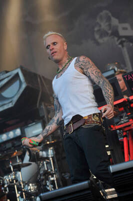 Keith Flint of English dance group The Prodigy performing live on  - Old Photo 9
