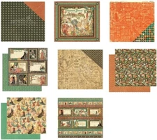 Graphic 45 Enchanted Forest 12" Cardstock PICK Gem Epoch Knight Medieval Damsel