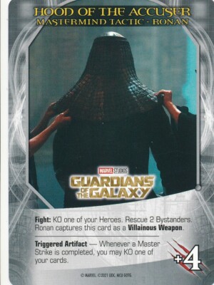 RONAN Upper Deck Marvel Legendary MCU GOTG MASTERMIND TACTIC HOOD OF ACCUSER