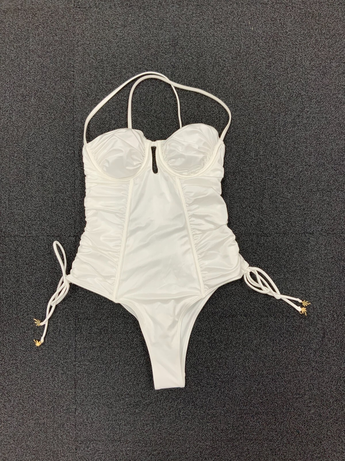 River Island Resort 7 Swimming Costume Swim Suit White UK 8 NEW WITH TAG