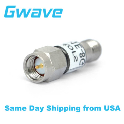 SMA Fixed Attenuator with Brass Tri-Metal Plated Body, DC-8GHz