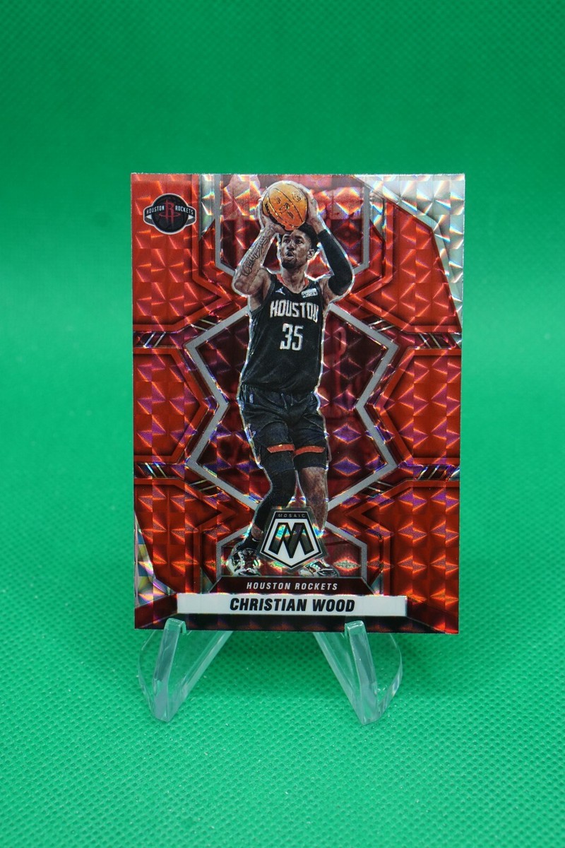 2021-22 Mosaic Base Mosaic Red #15 Christian Wood Houston