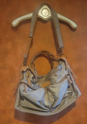 Hayden Harnett NYC Huge Khaki Nylon Carry On Travel Bag Duffel 