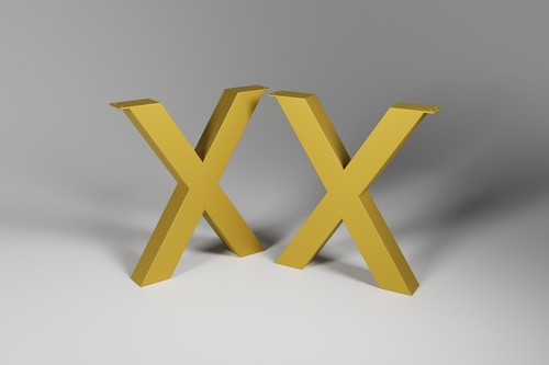 2x TISCHBEINE TISCHGESTELL TISCHKUFEN METALL STAHL TISCHFÜßE INDUSTRIAL XP - Bild 63 von 65