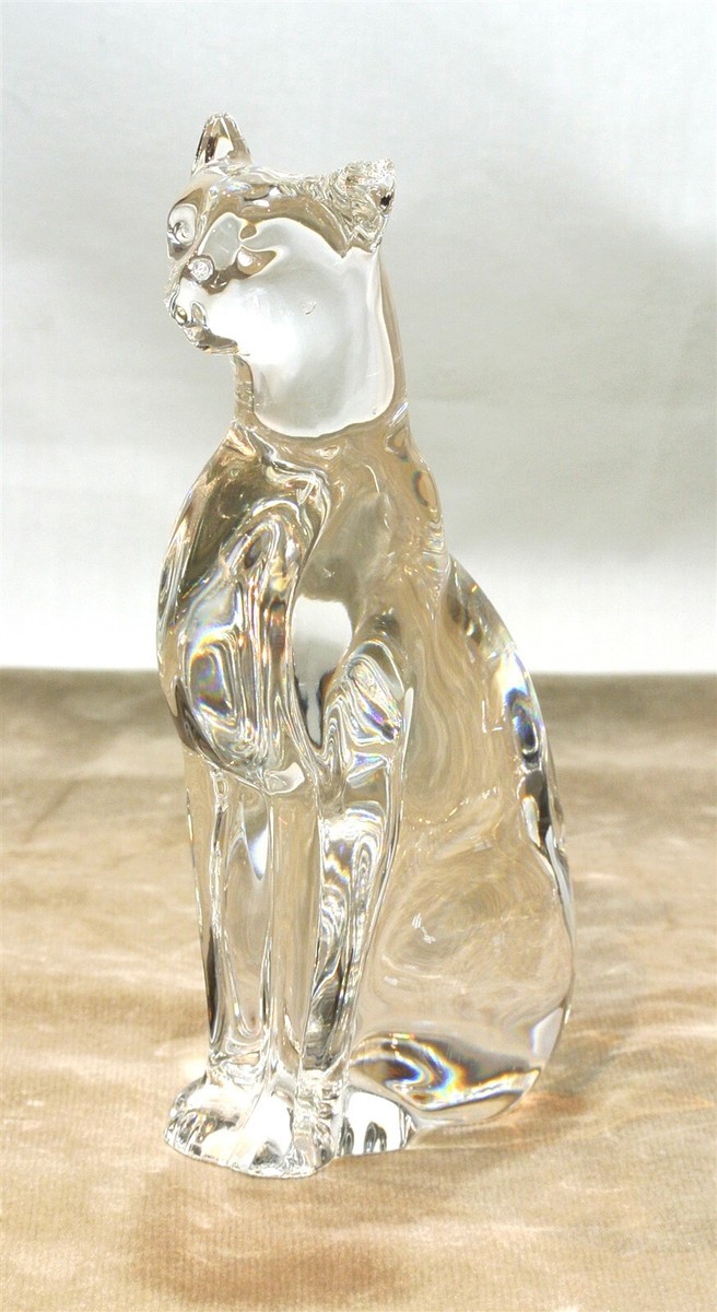 BACCARAT French Crystal Egyptian CAT Figurine 6 inches BACCARAT French Crystal Egyptian CAT Figurine 6 inches