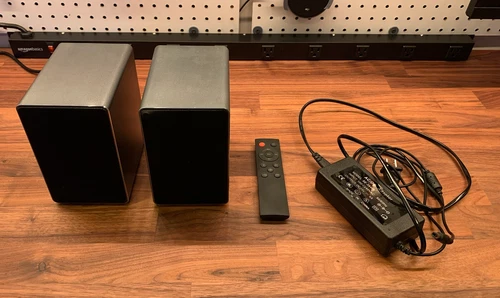 Keiid Bluetooth Stereo Speakers KD-L01 Aluminum Housing w/ Remote | Used