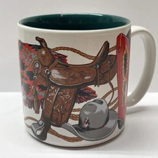 Vintage 1993 Creative Concepts Western Coffee Mug