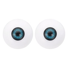 30mm Doll Eyes,1 Pair Realistic Acrylic Eyes, Dark Blue