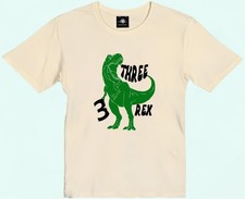 Personalized Boys Birthday Shirt with Dinosaur Theme - Rawr-some Style for the B