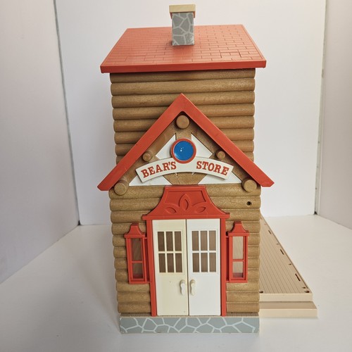 Vintage 1986 Bandai Bear's Store Maple Town Log Cabin Calico Critters famiglia extra - Foto 9 di 15