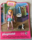 NEW SEALED PLAYMOBIL PINK MAELYS FASHION FAN AND HIS DOG FIGURE