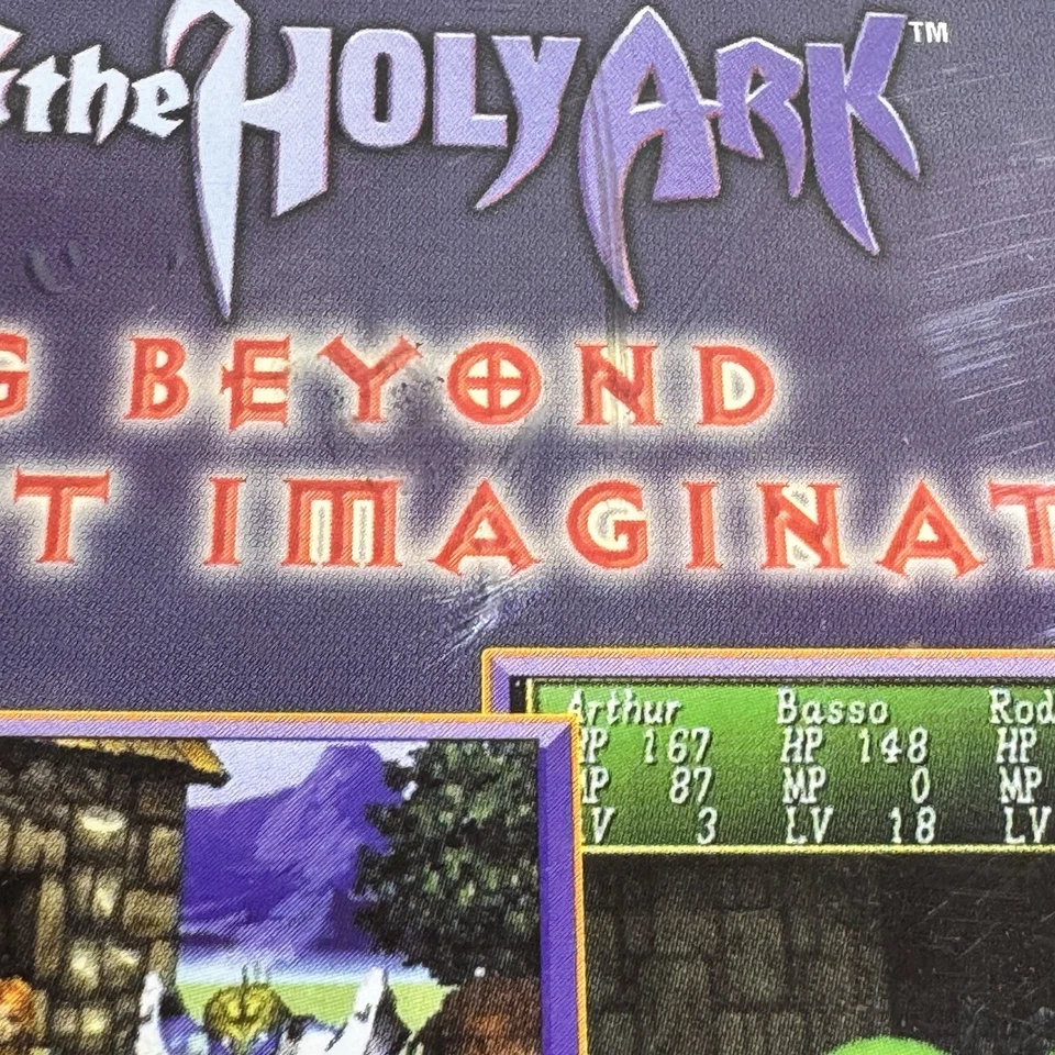 Shining the Holy Ark 1997 Sega Saturn Complete CIB w/ Front Insert Manual & Disc - Image 3 of 4