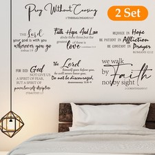 4 PCS Inspirational Quote Wall Stickers Removable Peel and Stick Decor for Home