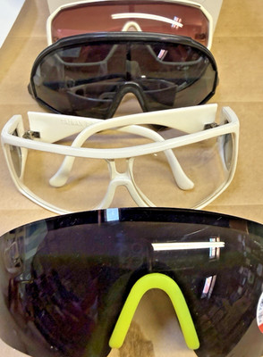 Oversized Lot 4 80's Vtg SPORTY SKI WRAP AROUND SUN GLASSES UNUSED Lot 19