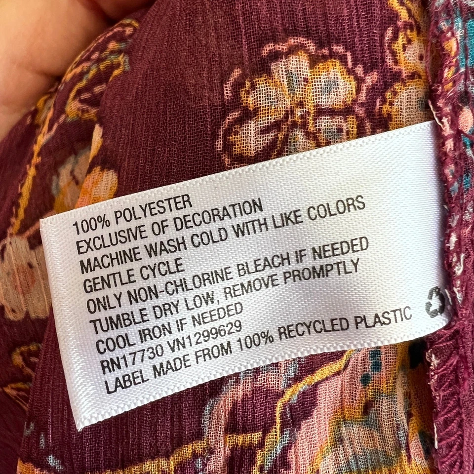 Top Campesino Transparente Floral Boho Romántico Hada Grunge Cottagecore Fairycore Grande Foto 4 de 4