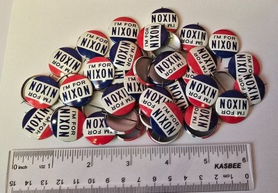 Vintage Richard Nixon '' I'm for Nixon '' Presidential Campaign pin