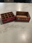 Vintage Miniature Orange Crush & Coca Cola Wooden Soda Crates