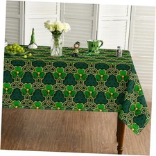 St. Patrick's Day Tablecloth 52 70 Inch 52" x 70" Rectangle Green