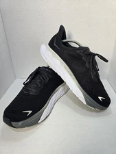 HOKA One One Arahi 6 Wide Running Shoes Black/White Men’s 10.5 EE 1123196 BWHT