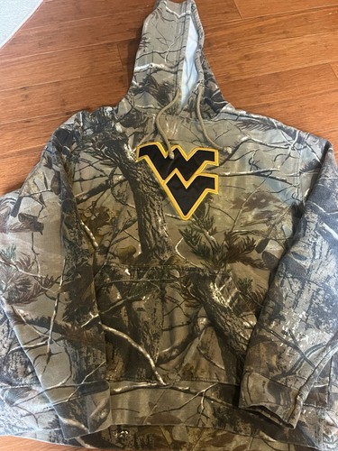 West Virginia Real Tree Camo Hoodie Herren Gr. XL X-Large Mountaineers