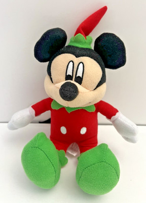Disney Enterprise MICKEY MOUSE PLUSH Christmas Elf 7'' Stuffed Animal Toy 2024