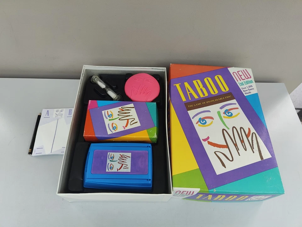 Hasbro Taboo The Game Of Unspeakable Fun 2nd Edition 1994 With Pencil READ - Image 2 of 4