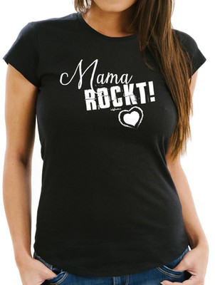 Ladies Mum Rocks Gift For Mothers Mothers Day Slim Fit Moonworks