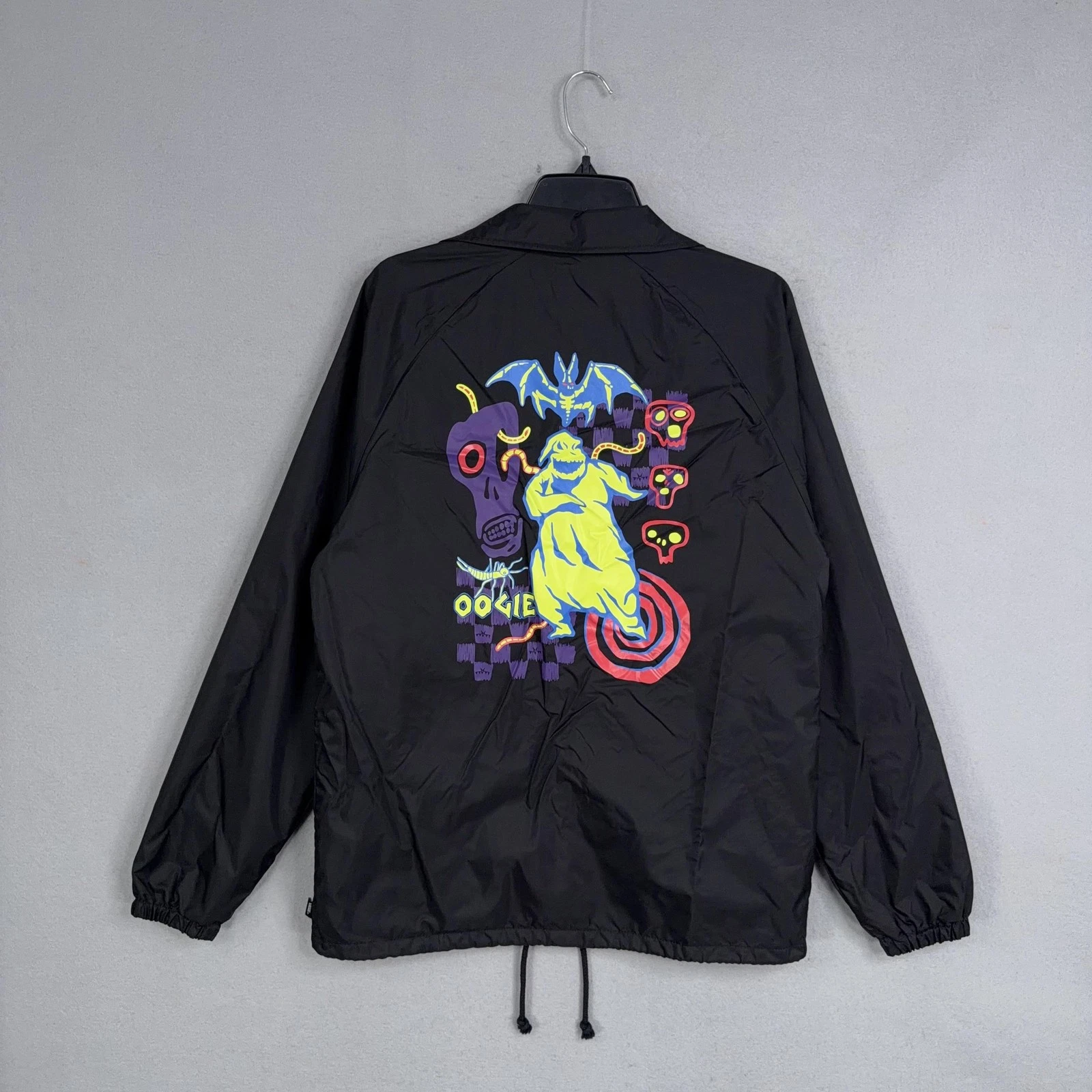 Vans Jacket Mens Medium Black Nightmare Before Christmas Oogie Boogie Coach - product detail image 1