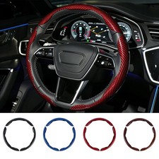 15 3-piece Carbon Fiber Steering Wheel Coveranti-slip Universal Grip Protector