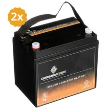 12V 35AH Rechargeable SLA Battery for Pride Dynamo / Jazzy / Jet 3 / Jet 7 - 2PK