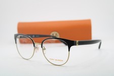 NEW TORY BURCH TY 1054 3100 BLACK GOLD GUNMETAL AUTHENTIC EYEGLASSES 50-18