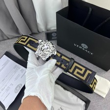 Authentic Versace La Medusa Men's Leather Belt