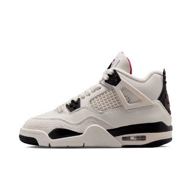 Big Kid's Jordan 4 Retro OG ''Flight Club'' Sail/Black-University Red (IM4026 100)