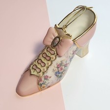 Vintage Porcelain Christmas Ornament Lena Liu's Victorian Fancy Shoe BradFord