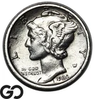 1924-D Mercury Dime, Lower Mintage Better Date Denver Issue