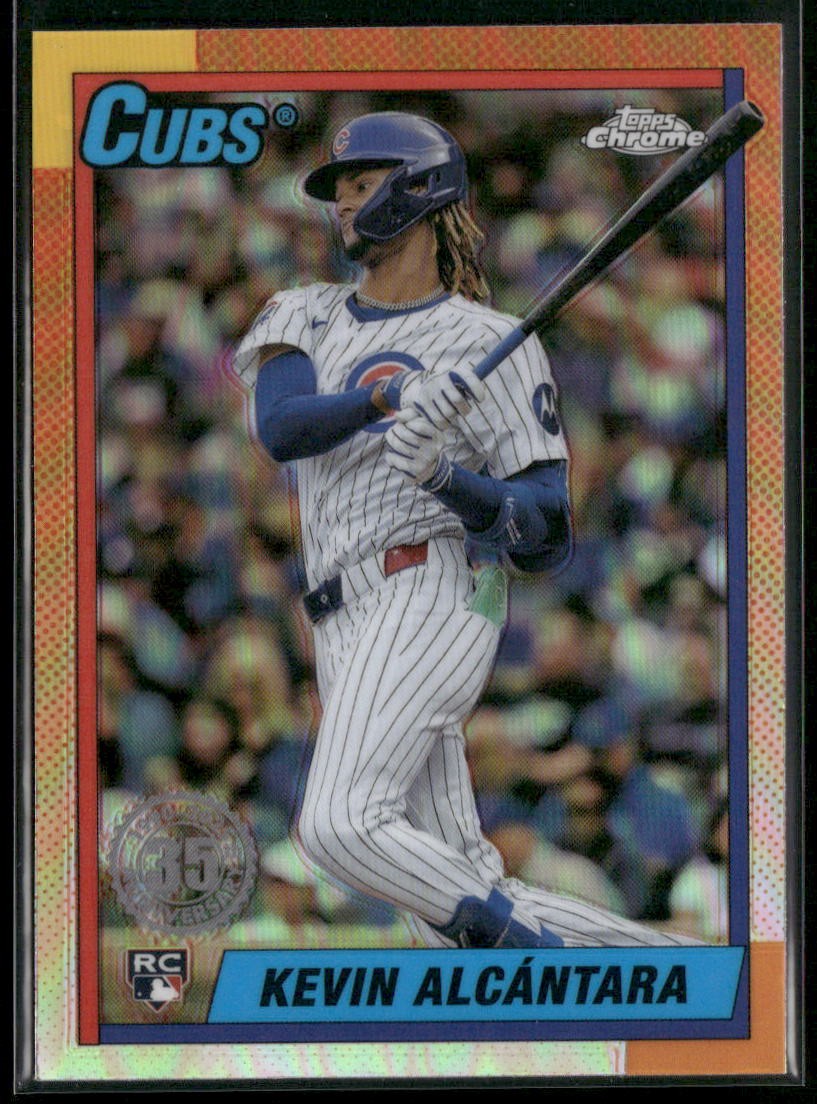2025 Topps Chrome #90CB-14 Kevin Alcantara 1990 Topps Baseball 35th Anniversary
