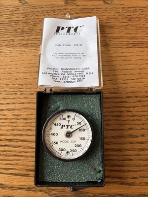 PTC DUAL MAGNET MOUNT SURFACE THERMOMETER MODEL: 313F  RANGE: 0°F-500°F