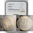 New Listing1884-O Morgan Dollar $1 MS 63 NGC Color Toned