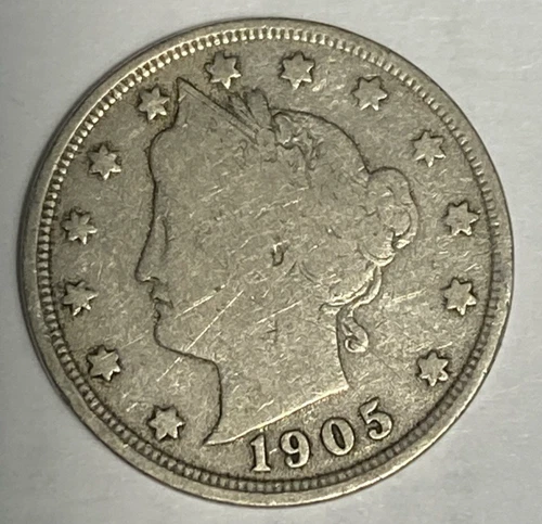 Photo of a 1905-P Liberty Nickel from an eBay listing that sold on Jul 22, 2026