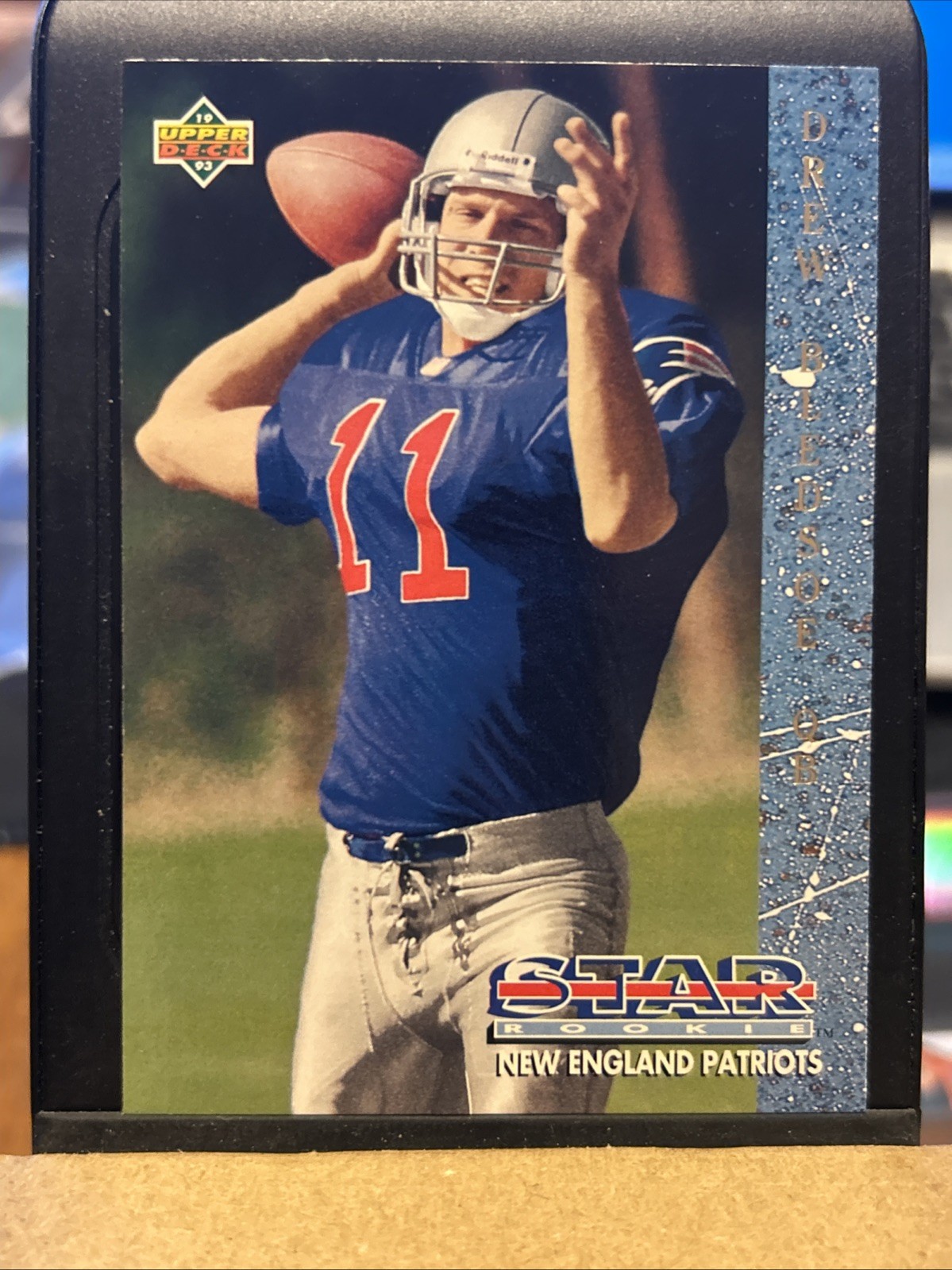 1993 Upper Deck Drew Bledsoe Rookie Card RC #11 New England Patriots Star Rookie